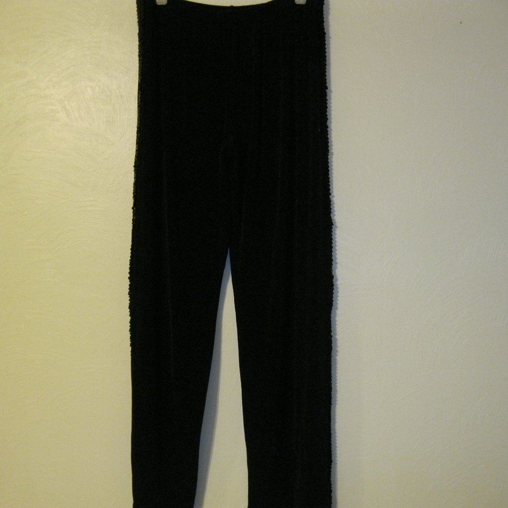 signature black knit pants